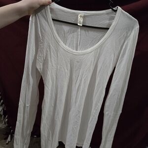 Alternative Women's White Long Sleeve Top SIZE M